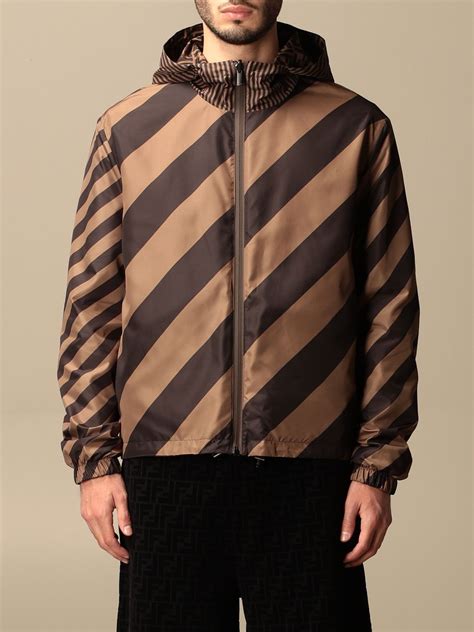 fendi pvc logo jacket|Fendi jackets men's.